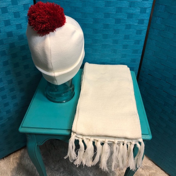 Jim Beam Hat And Scarf Set Cream Unisex- Brand New - Picture 6 of 10